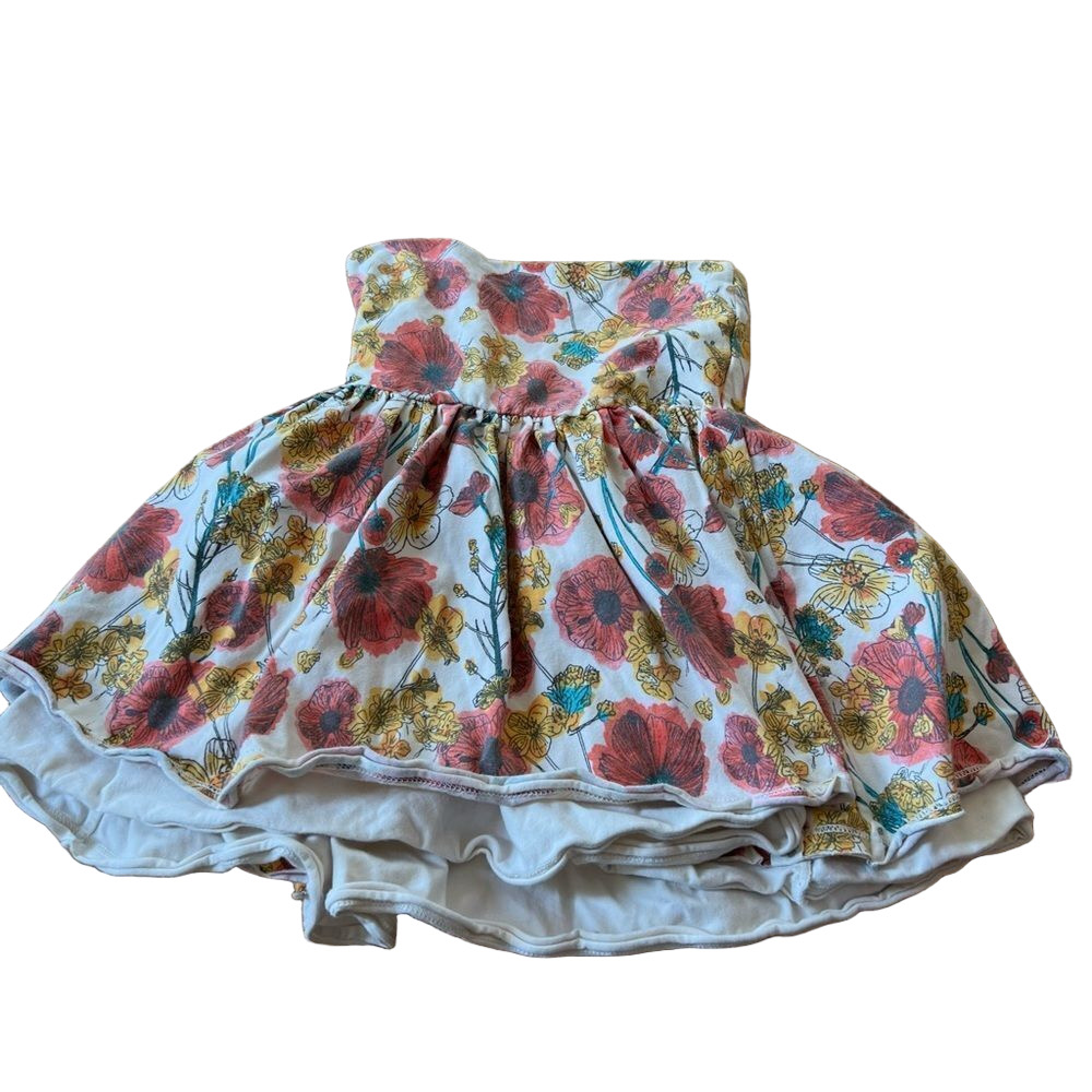 🍭6/$30 Burt’s Bees Floral Poppy Foldover Skirt- 5
